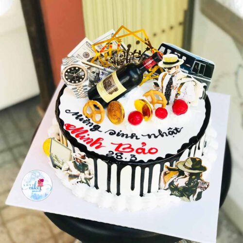 Bánh sinh nhật cho nam sang trọng