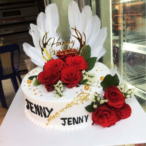 Bánh sinh nhật hoa hồng tặng người yêu