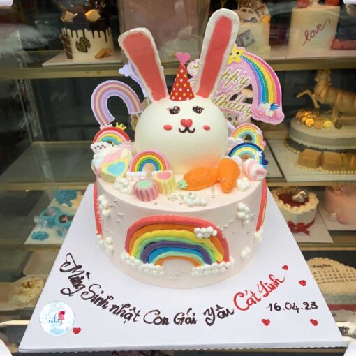 Bánh sinh nhật con thỏ dễ thương