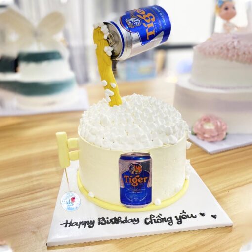 Bánh sinh nhật hình ly bia tiger