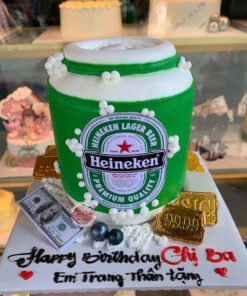 Bánh kem lon bia heineken