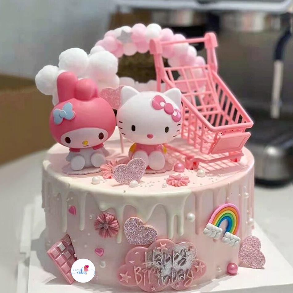 Quá Dễ thương - Những chiếc bánh kem vẽ hình Hello Kitty đáng yêu Bánh kem  sinh nhật | Đặt bánh online giao tận nơi