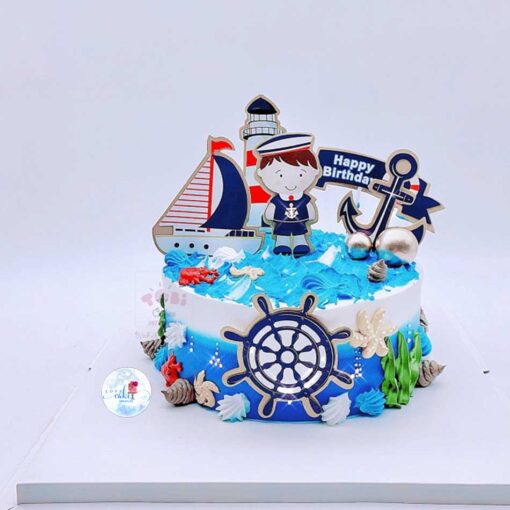 Bánh sinh nhật con thuyền cho bé