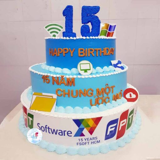 Bánh sinh nhật kỷ niệm công ty thành lập