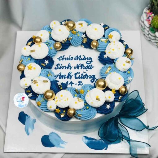 Bánh sinh nhật màu xanh dương