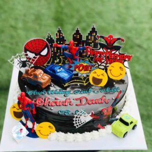 Bánh sinh nhật trang trí spiderman