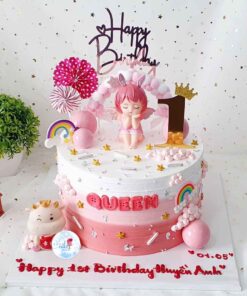 Bánh Kem Thôi Nôi Cho Bé Gái 1 Tuổi