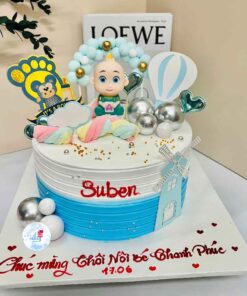 Bánh kem thôi nôi cho bé trai 1 tuổi