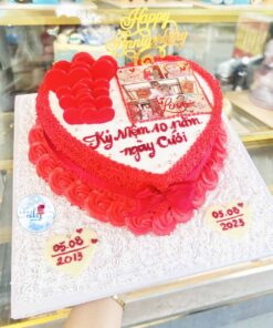 Bánh sinh nhật kỉ niệm ngày cưới in hình
