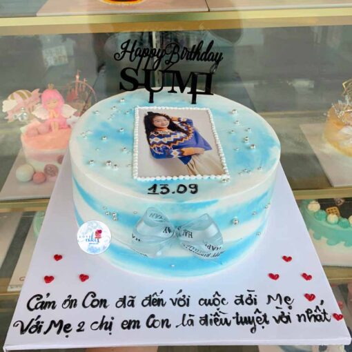 Bánh sinh nhật in hình đơn giản