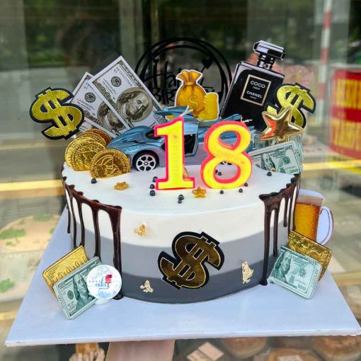 Bánh sinh nhật cho con trai 18 tuổi