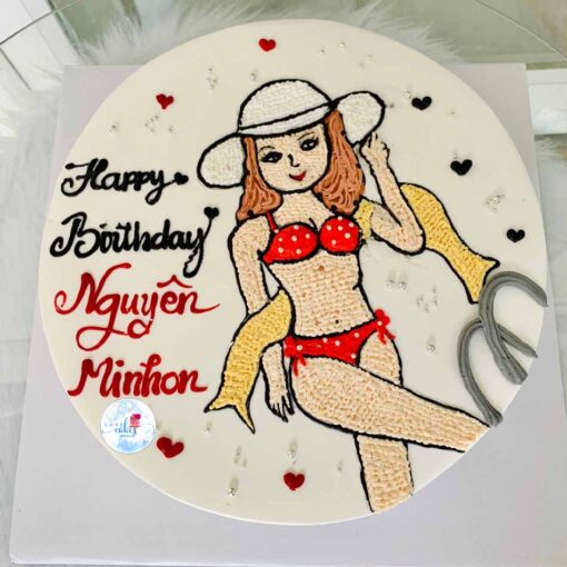 Bánh sinh nhật hình cô gái bikini