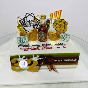 Bánh sinh nhật rau câu cho nam 32 tuổi