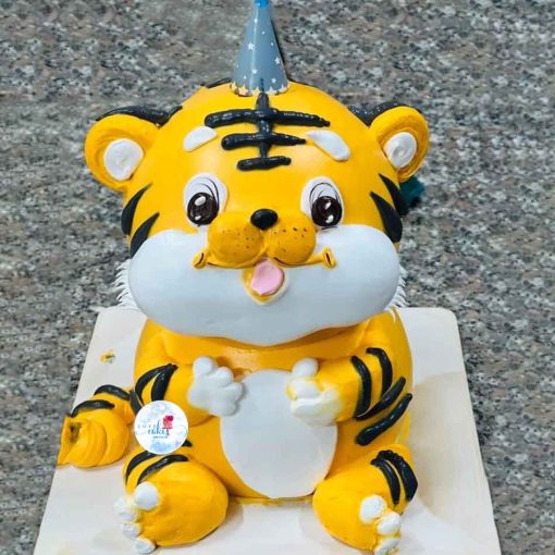 Bánh sinh nhật tạo hình con hổ dễ thương