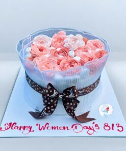 Bánh sinh nhật cho nữ bắt hoa đẹp