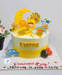 Bánh sinh nhật rồng thôi nôi bé trai