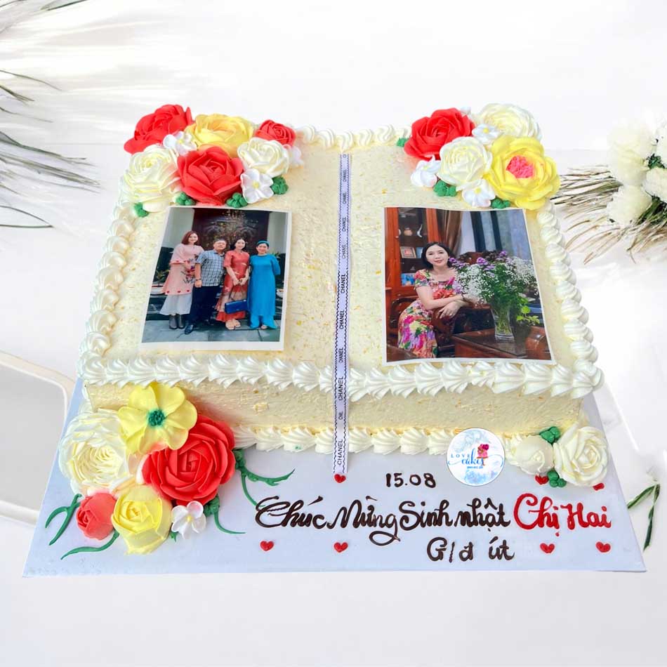 Bánh kem in hình tặng chị gái Bánh kem in hình tặng chị gái