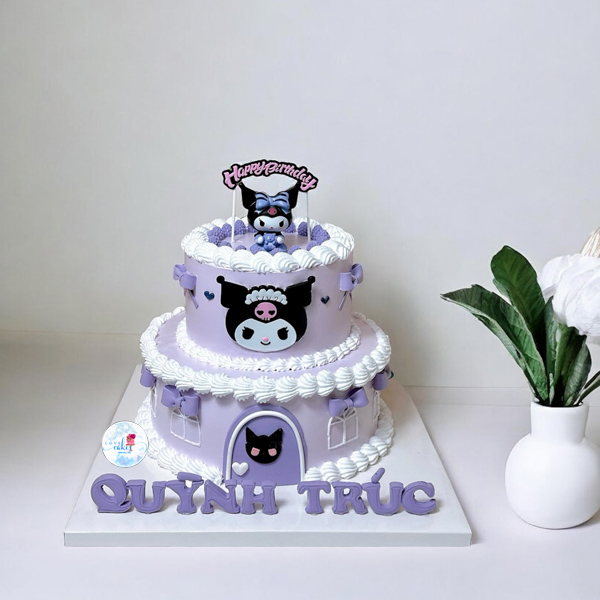 Bánh kem Kuromi 2 tầng cho bé gái