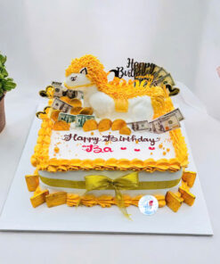 Bánh sinh nhật con ngựa 3D sang trọng